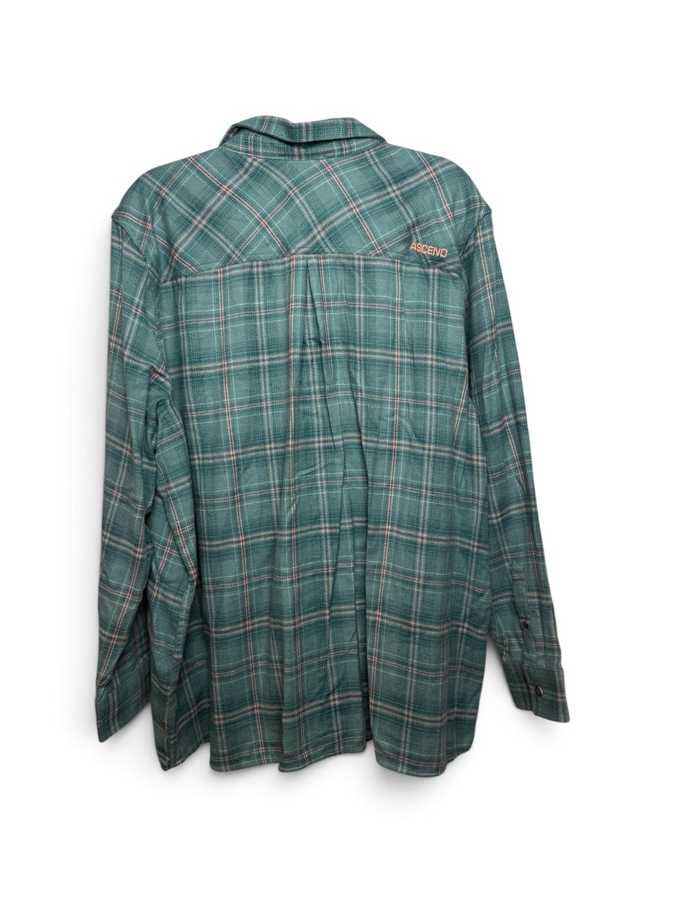 Ascend Women XXL Sagebrush Green Plaid Flannel Shirt NWT - Picture 5 of 11